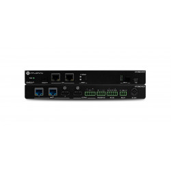 Receptor OMEGA HDBaseT 4K/UHD con HDMI, Ethernet, alimentación y control.