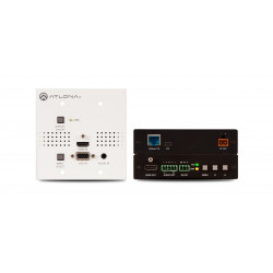 Kit Transmisor y receptor serie HDVS con wallplate de entradas HDMI