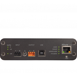 Interfaz de Audio DANTE 4/2, Analógico 1/1 y USB 1/1. Conexión USB