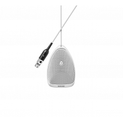 Micrófono mini Superfície Condensador Cardioide con previo. Blanco brillant