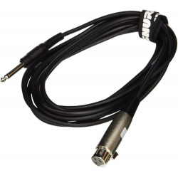 Cable de micro XLR3FX - Jack 6,35mm de 4,6mtr.