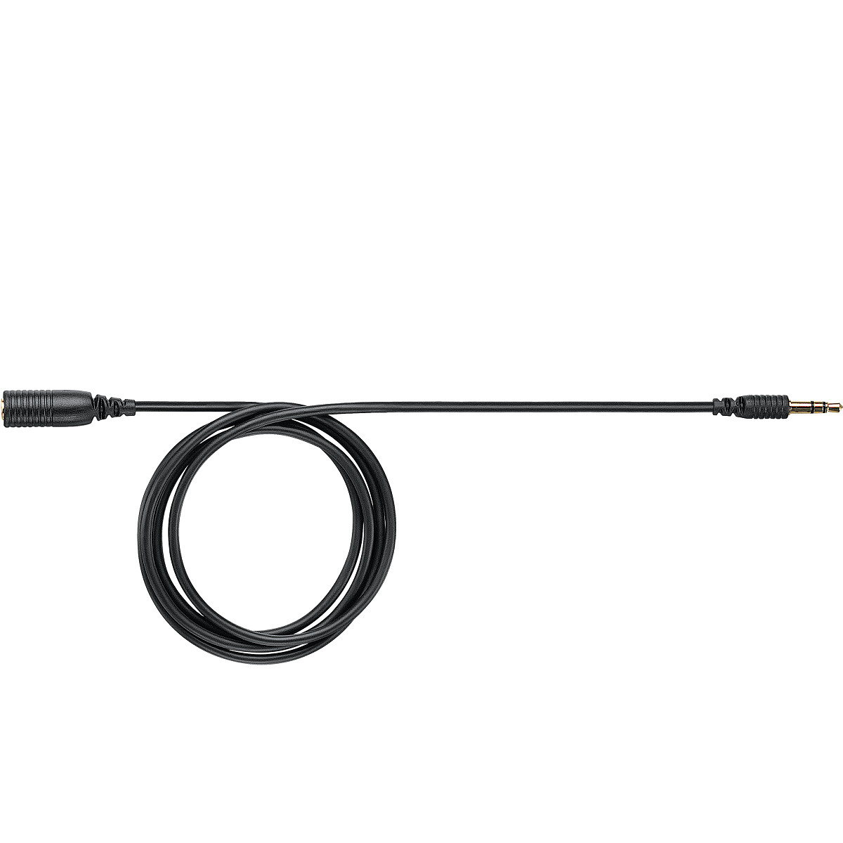 Cable extensión jack 3,5mm macho/hembra para earphones de 91cm. Negro.