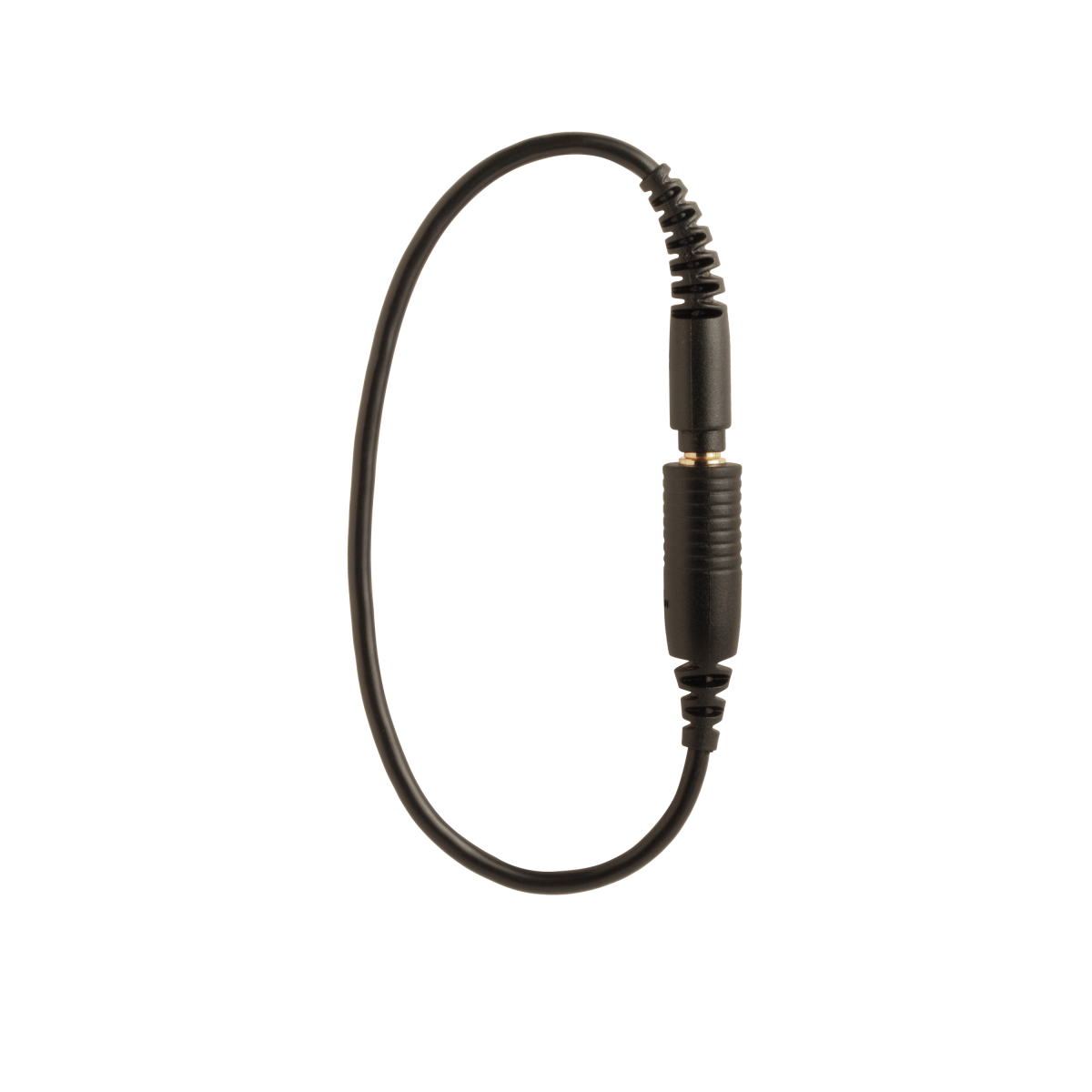 Cable extensión jack 3,5mm macho/hembra para earphones de 22cm. Gris.