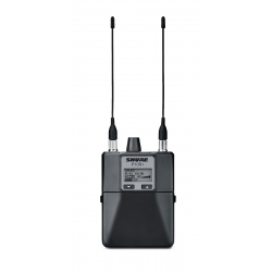 Receptor PSM 1000 UHF con hasta 40 sistemas compatibles. 596–668 MHz.