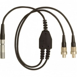 Cable en Y con conectores LEMO3 para un micro y dos petacas