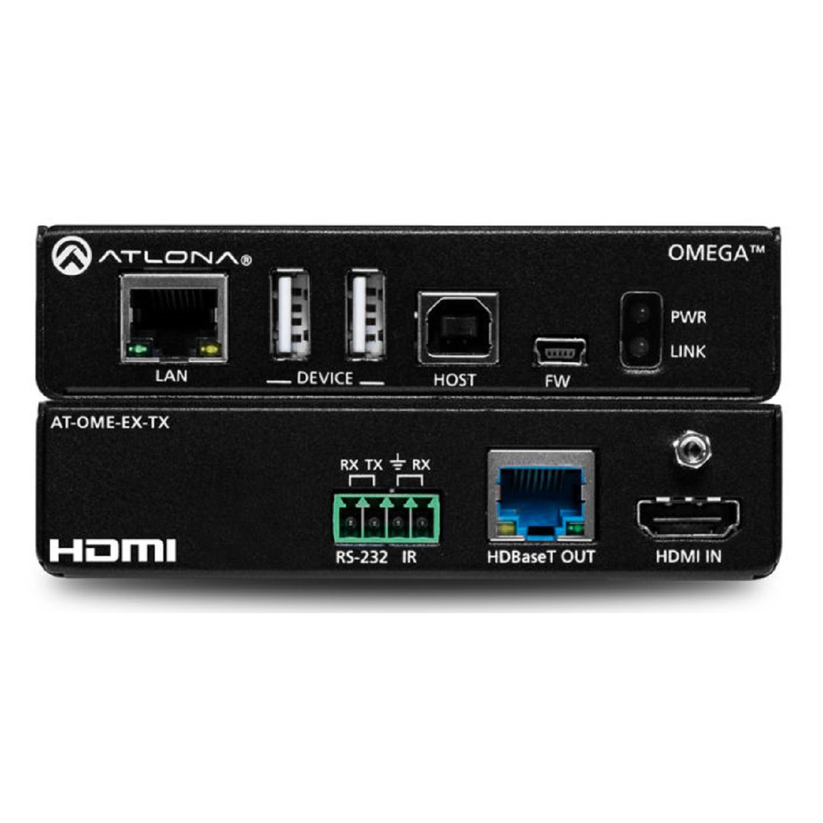 Transmisor OMEGA 4K/UHD HDMI y USB sobre HDBaseT (100mts), Control y PoE.