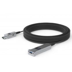 Huddly cable óptico AOC USB tipo A macho-hembra de 15 mts.