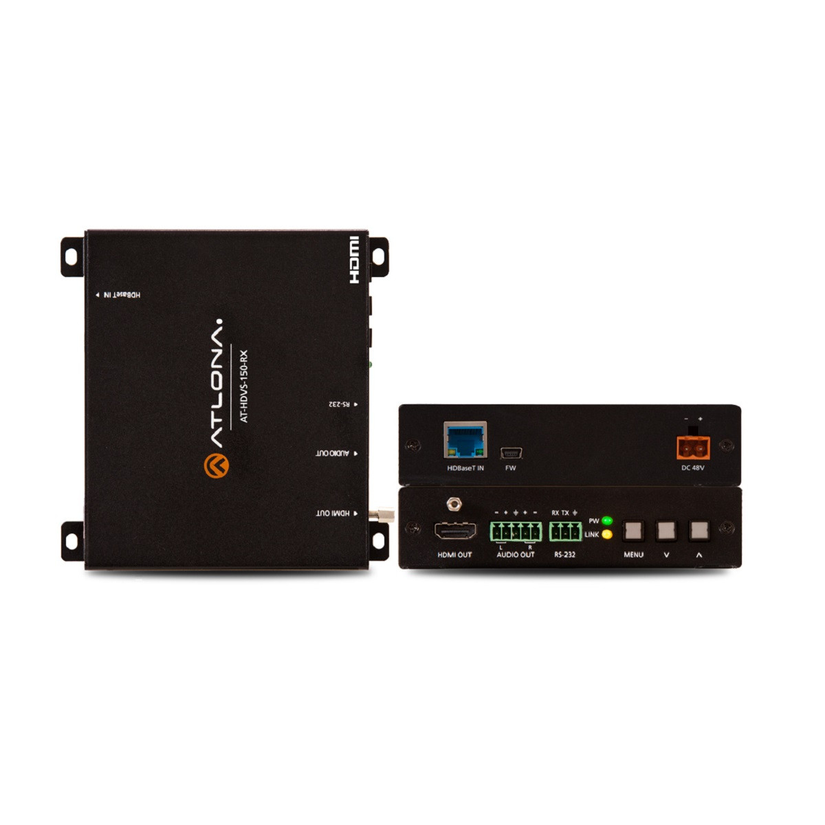 Receptor escalador HDVS HDMI y desembebedor de audio con HDBaseT (70mts)