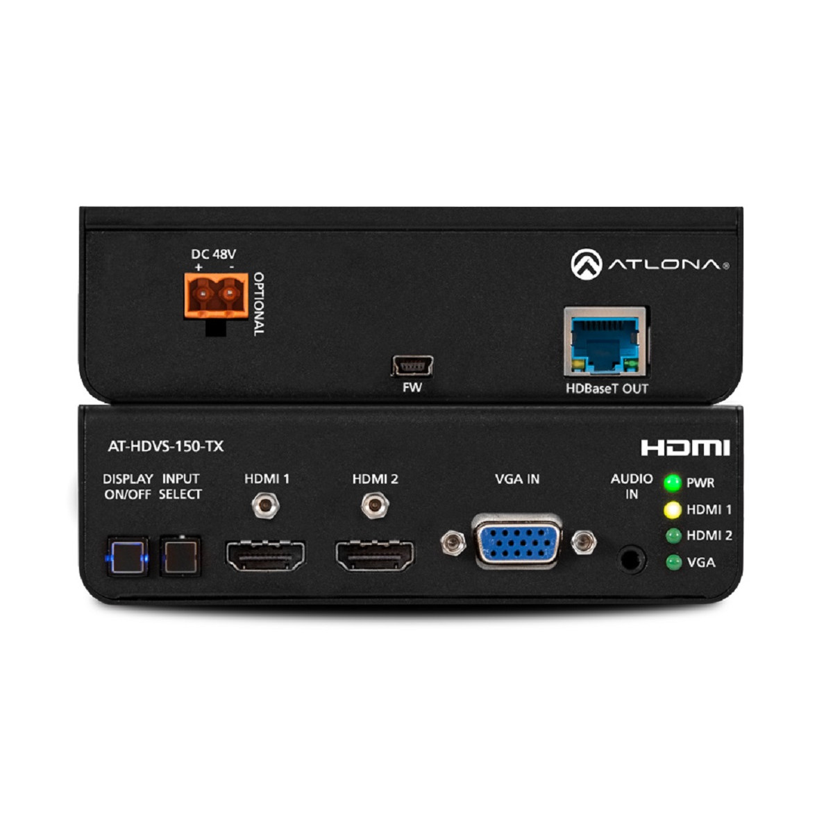 Transmisor serie HDVS 3x1 HDMI y VGA. HDBaseT (70mts)