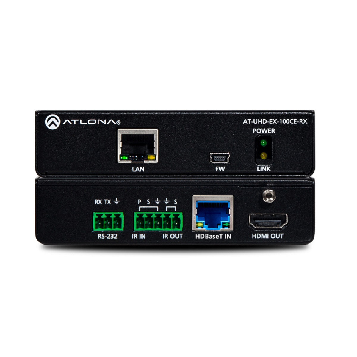 Receptor UHD 4K/UHD HDMI sobre HDBaseT (100m) con Ethernet, Control y PoE.