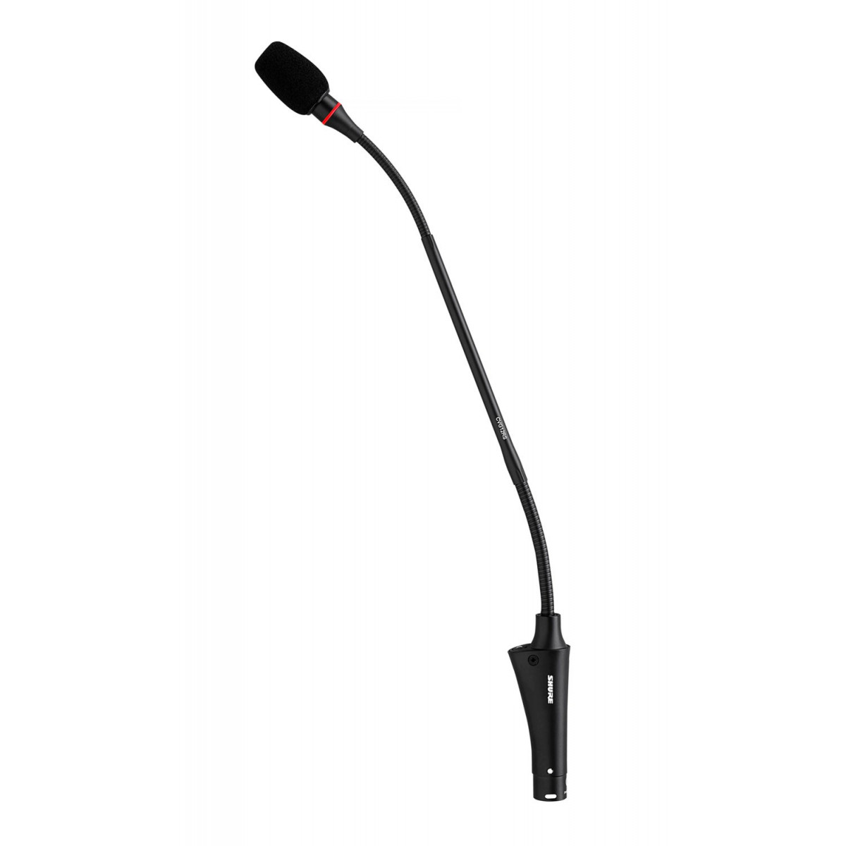 Micrófono Flexo 30cm Cardiodie con Previo. Color Negro.