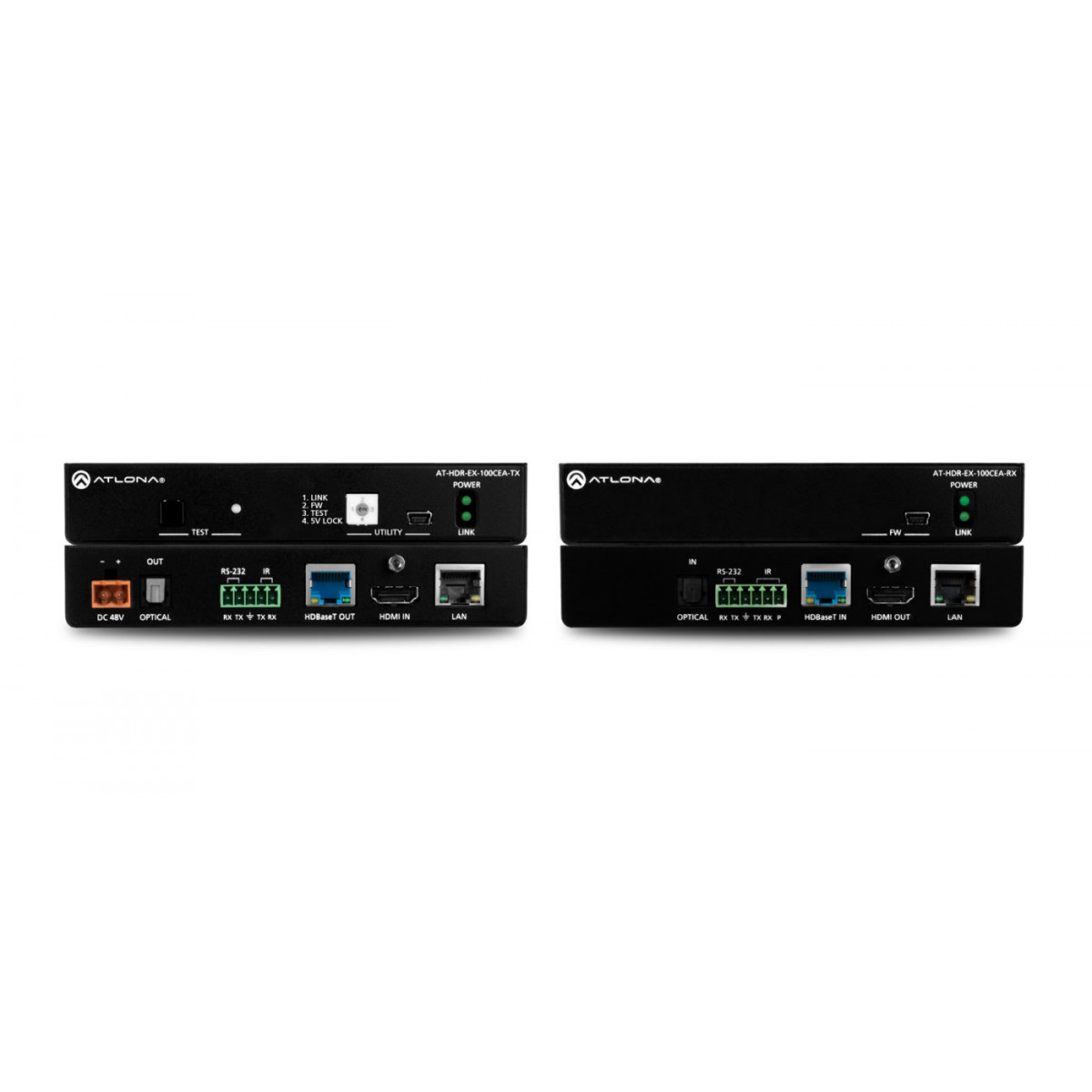 Kit Tx/Rx HDR 4K/UHD HDMI, HDBaseT, Ethernet y audio return óptico y PoE.